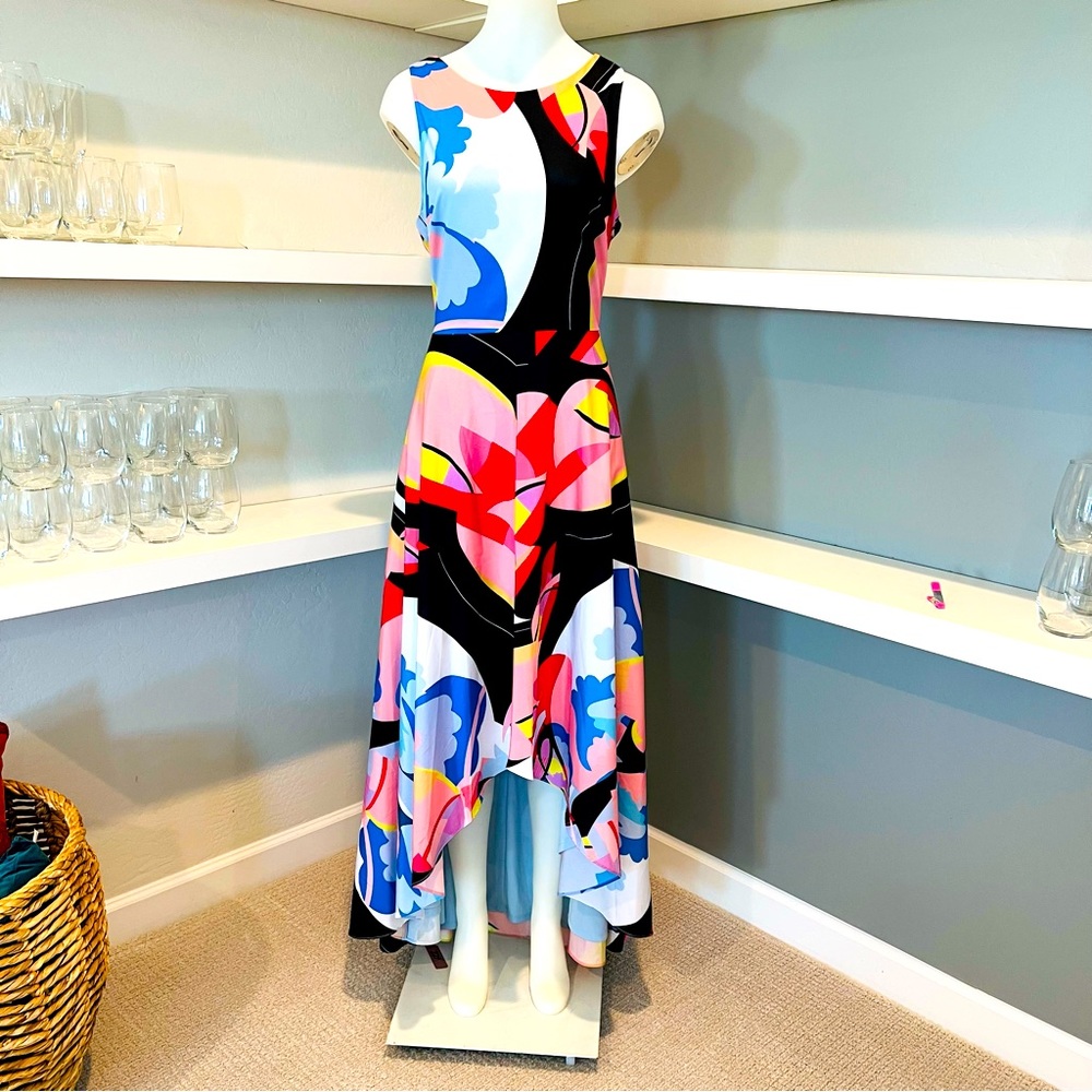 Nicole Miller hi lo maxi dress